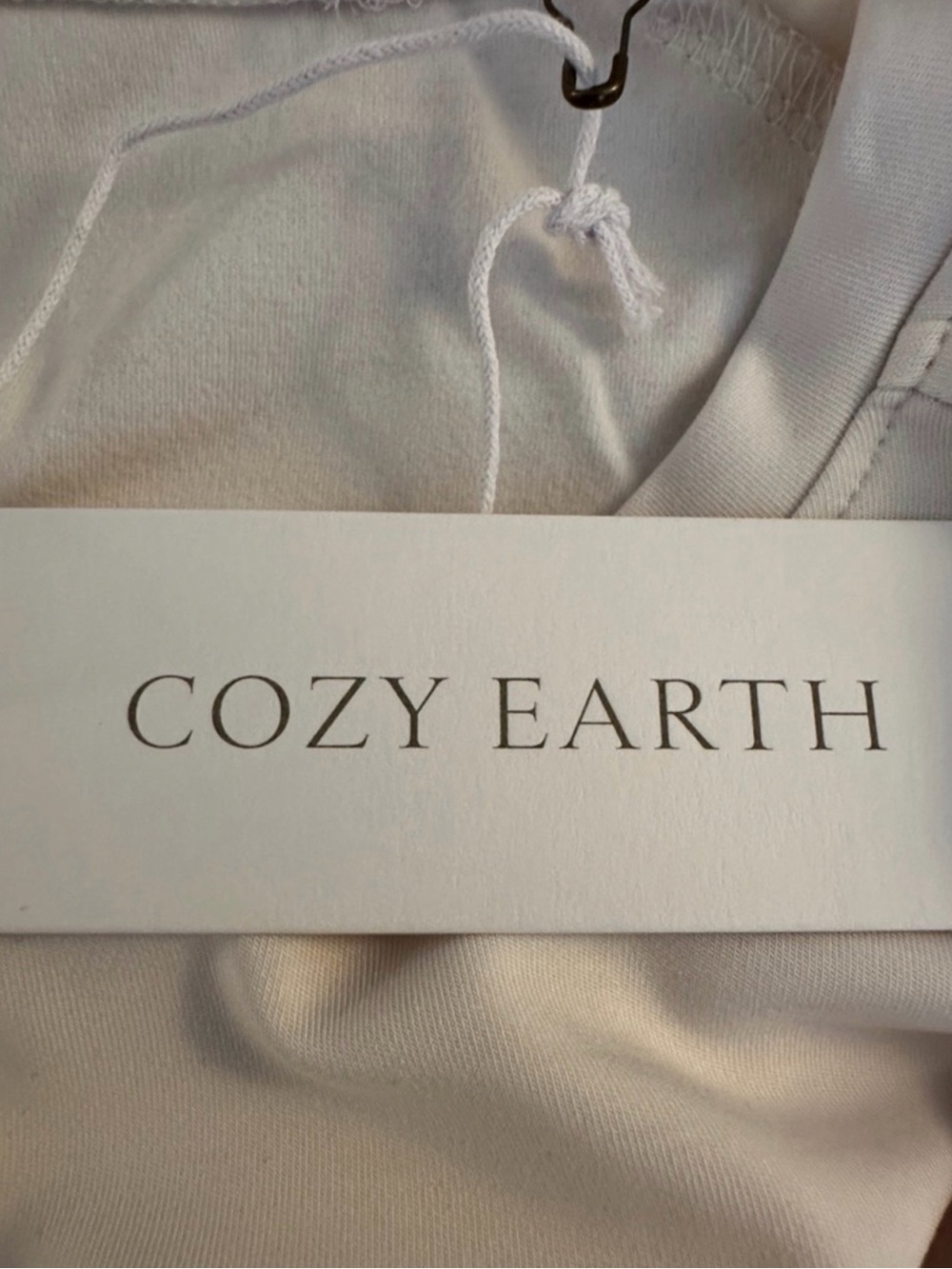 Cozy Earth Bamboo Ultra Soft Raglan Pullover Crew Top Ivory Size XXL 895 - Picture 9 of 11